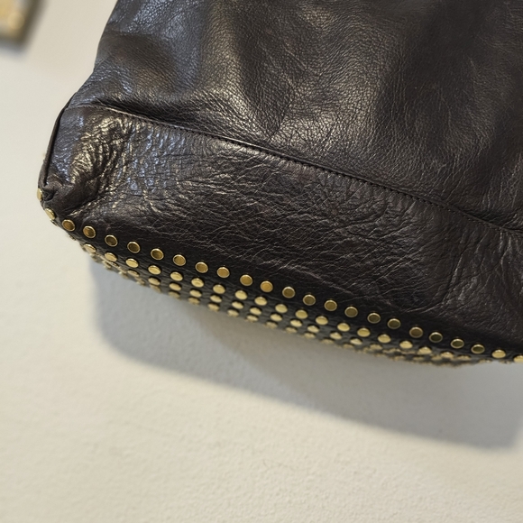 Rebecca Minkoff Studded Dk.Leather Handbag EUC - Picture 4 of 9